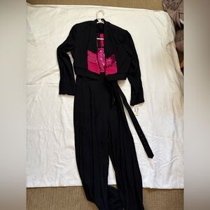 MENU Black Jacket with Pink Lining